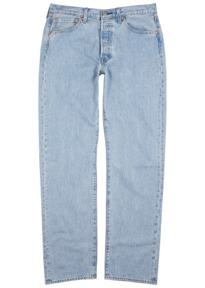 Levi's 501 light blue straight-leg jeans 