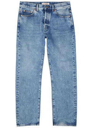 Valentino Light blue straight-leg jeans