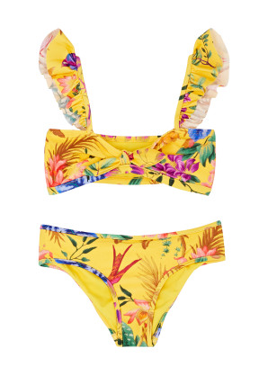Zimmermann KIDS Tropicana floral-print bikini 