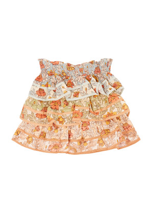 Zimmermann KIDS Andie floral-print tiered cotton skirt 