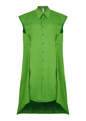 Petar Petrov Adri green cotton-blend shirt dress