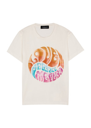 Versace KIDS White printed cotton T-shirt (4-6 years)