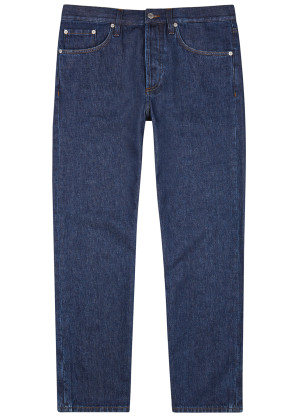 Dries Van Noten Panthero indigo straight-leg jeans
