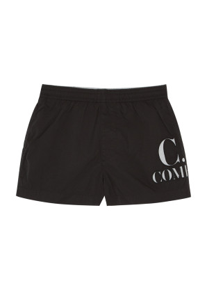 C.P. Company KIDS Black logo swim shorts (2-6 years)