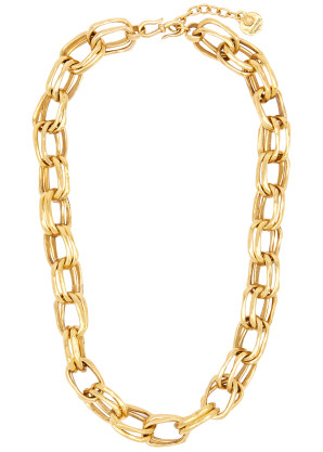 GOOSSENS Talisman 24kt gold-dipped chain necklace