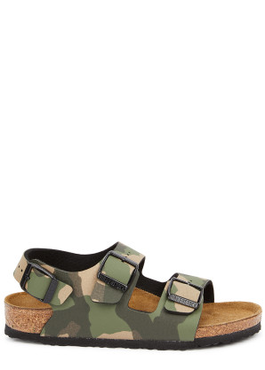 Birkenstock KIDS Milano camouflage leather sandals
