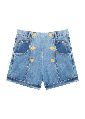 Balmain KIDS Blue denim shorts (8-10 years)