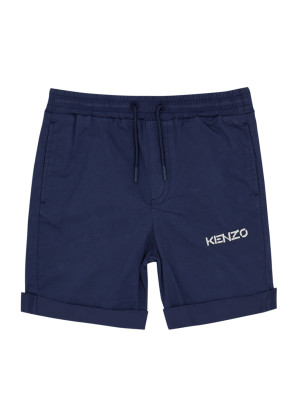 Kenzo KIDS Navy logo stretch-cotton shorts (4-5 years)