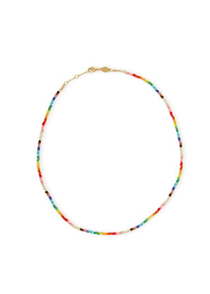 ANNI LU Nuanua 18kt gold-plated beaded necklace