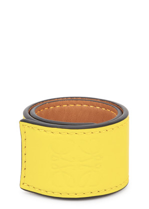 Loewe X Paula's Ibiza yellow leather wrap bracelet