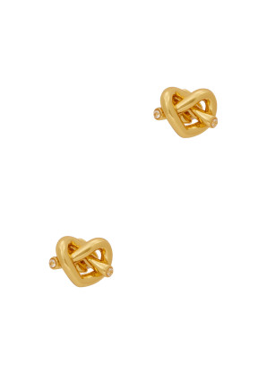 Kate Spade New York Loves Me Knot gold-plated stud earrings 