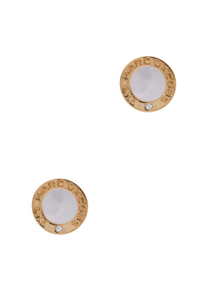 Marc Jacobs The Medallion gold-plated stud earrings