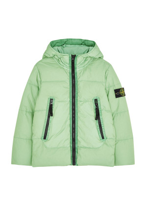 Stone Island KIDS Green quilted shell coat (6-8 years)