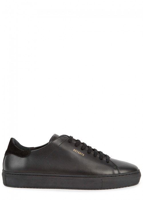 Axel Arigato CLEAN 90 BLACK LEATHER TRAINERS