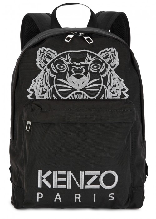 KENZO Black Tiger-Embroidered Backpack | ModeSens