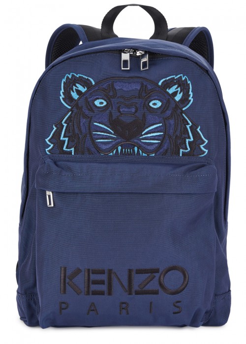 KENZO Navy Tiger-Embroidered Backpack | ModeSens