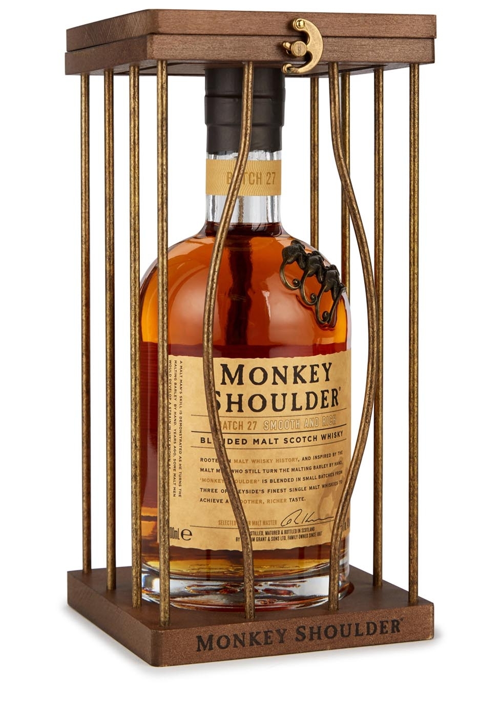 Monkey Shoulder Blended Scotch Whisky Cage Gift Pack Harvey Nichols ...