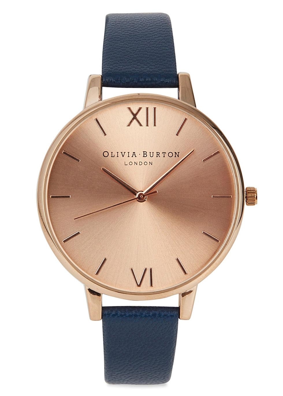 Big Dial rose gold-plated watch