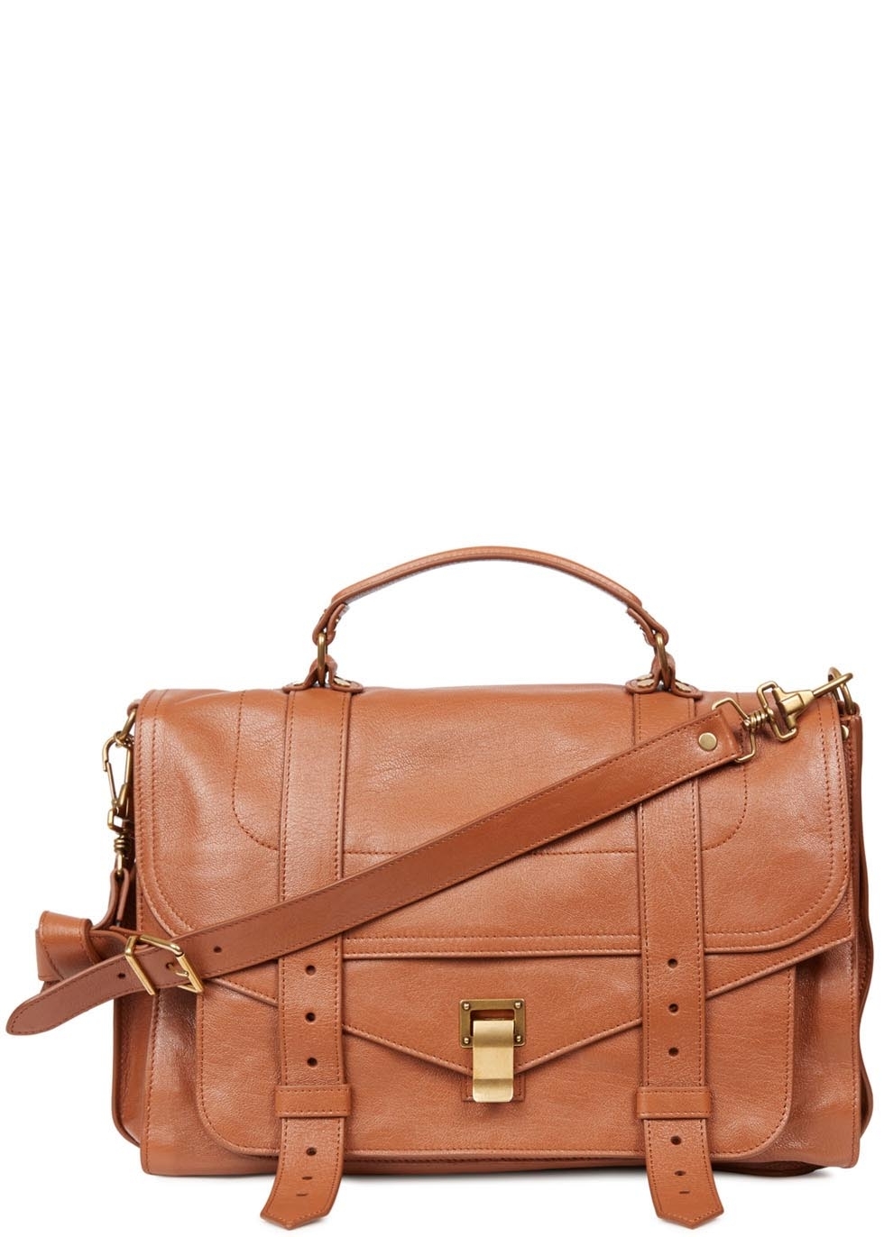 PS1 tan large leather satchel