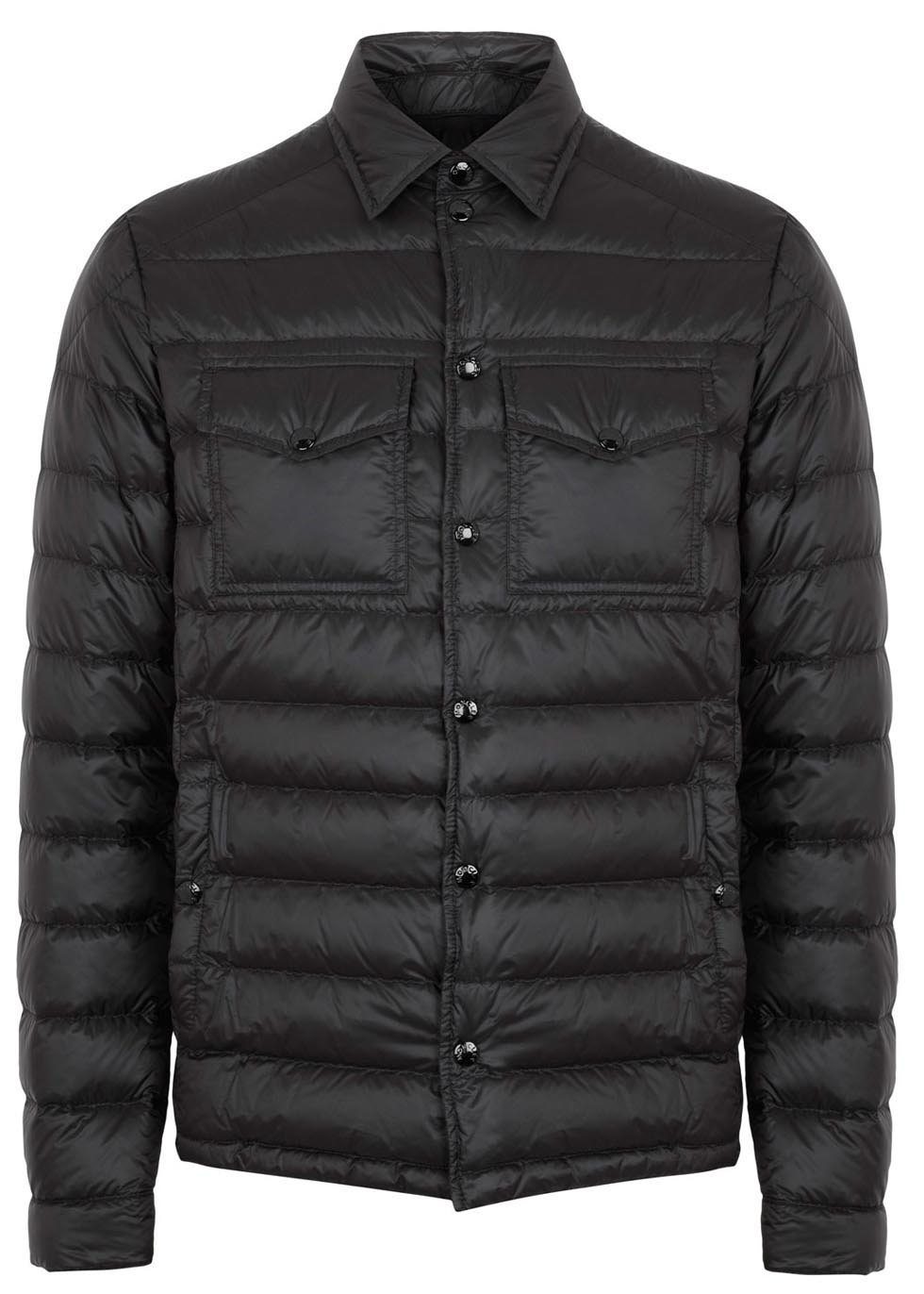 Gregorie black quilted jacket