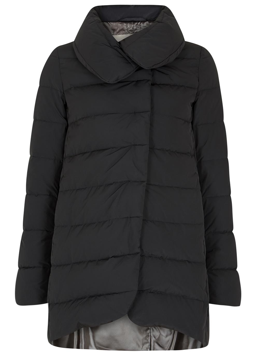 Black quilted jacket