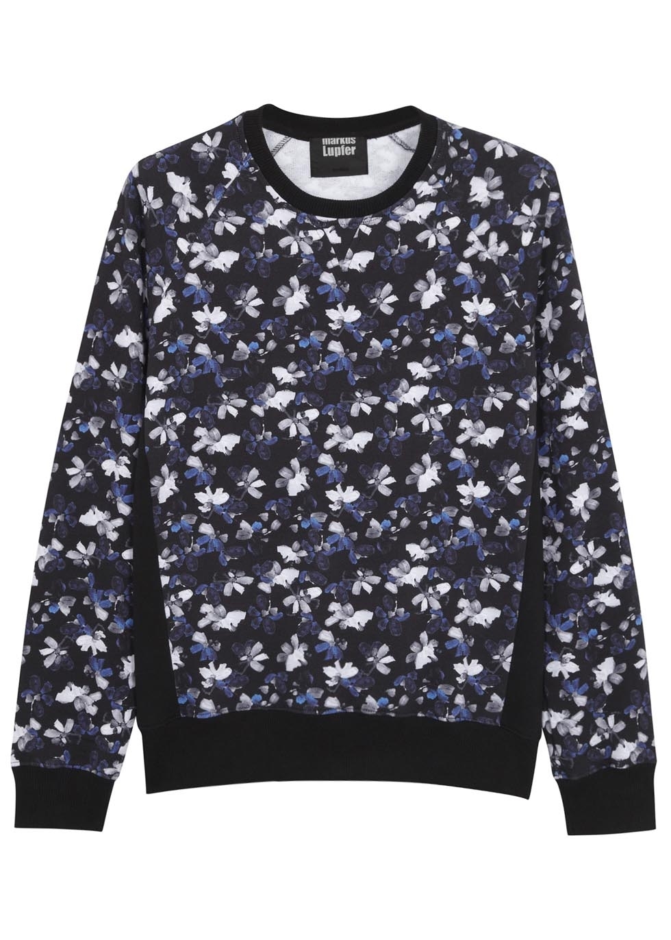 Markus Lupfer Floral print cotton jersey sweatshirt - Harvey Nichols