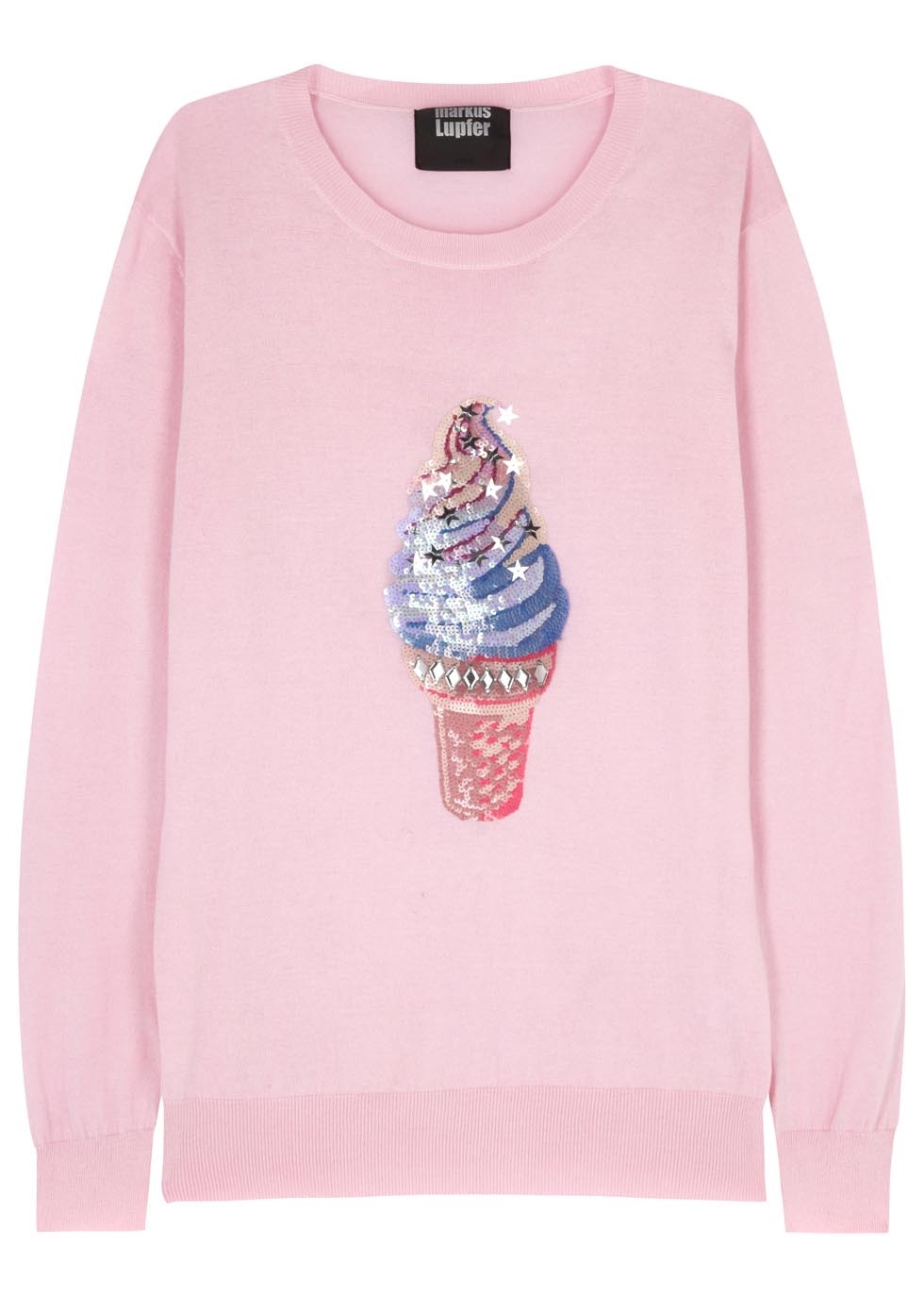 Natalie pink ice cream cotton jumper