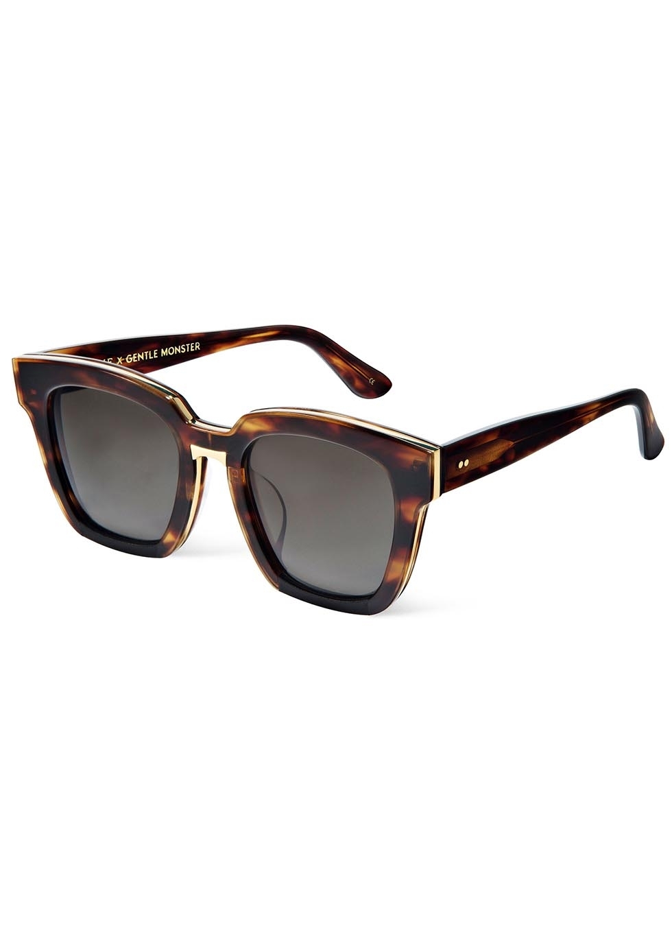 Graft tortoiseshell wayfarer-style sunglasses