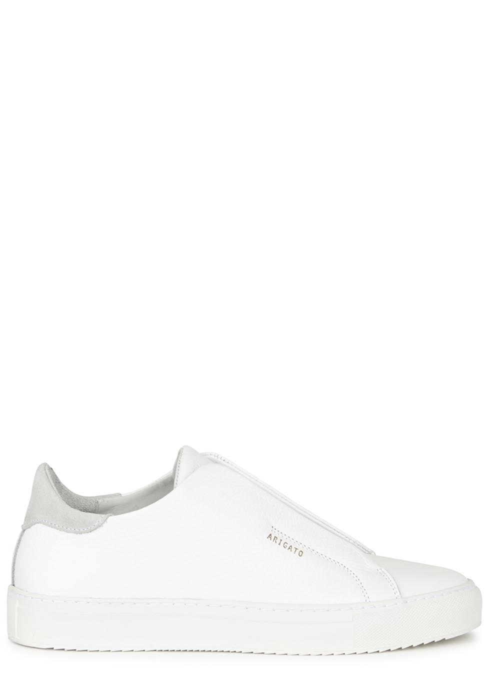 Clean 90 white laceless leather trainers