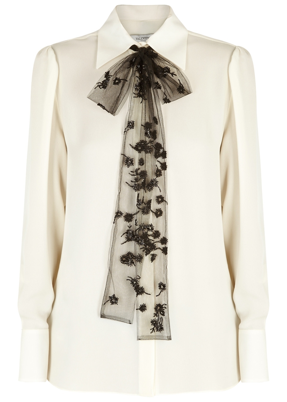 Valentino Ivory silk crepe shirt - Harvey Nichols